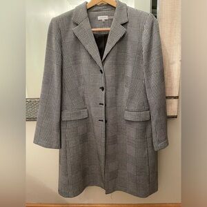 Calvin Klein Blazer Jacket Size 22 Black/Grey
